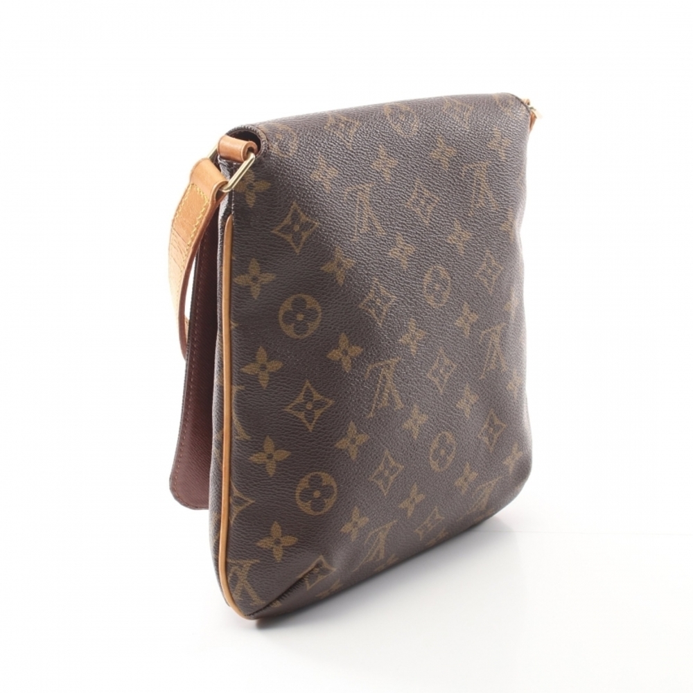 Louis Vuitton Musette Salsa Short Monogram Shoulder Bag Brown